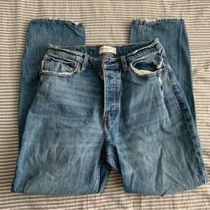 Abercrombie and Fitch Dad Jeans 28 6S Petite